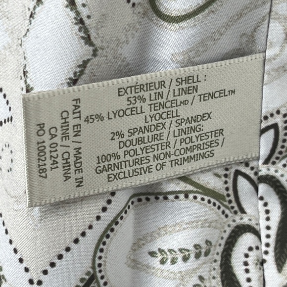 Simons (4/Sm) Contemporaine linen-blend pants, with stretch, EUC. - Picture 16 of 16